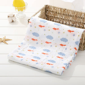 1Pc Muslin 100% Cotton Baby Swaddles Soft Newborn Blankets Bath Gauze Infant Wrap sleepsack Stroller cover Play Mat