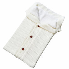 Load image into Gallery viewer, CYSINCOS Baby Sleeping Bag Envelope Winter Kid Sleepsack Footmuff Stroller Knitted Sleep Sack Newborn Swaddle Knit Wool Slaapzak