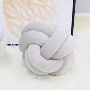 200cm Baby Bed Bumper Knot Long Handmade Knotted Braid Weaving Plush Baby Crib Protector Infant Knot Pillow Room Decor