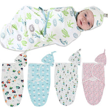 Load image into Gallery viewer, 2Pcs/Set Muslin Baby Swaddle Diaper 100% Cotton Infant Newborn Thin Baby Wrap Envelope Swaddling Swaddleme Sleep Bag Sleepsack