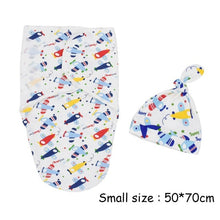 Load image into Gallery viewer, 2Pcs/Set Muslin Baby Swaddle Diaper 100% Cotton Infant Newborn Thin Baby Wrap Envelope Swaddling Swaddleme Sleep Bag Sleepsack