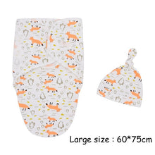 Load image into Gallery viewer, 2Pcs/Set Muslin Baby Swaddle Diaper 100% Cotton Infant Newborn Thin Baby Wrap Envelope Swaddling Swaddleme Sleep Bag Sleepsack