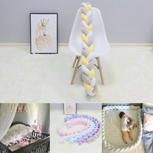 Load image into Gallery viewer, 1Pcs 1M/2M/3M Baby Handmade Nodic Knot Newborn Bed Bumper Long Knotted Braid Pillow Baby Bed Bumper Knot Crib Infant Room Decor