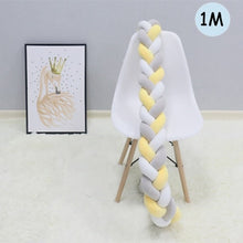 Load image into Gallery viewer, 1Pcs 1M/2M/3M Baby Handmade Nodic Knot Newborn Bed Bumper Long Knotted Braid Pillow Baby Bed Bumper Knot Crib Infant Room Decor