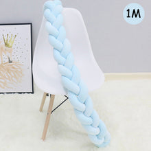 Load image into Gallery viewer, 1Pcs 1M/2M/3M Baby Handmade Nodic Knot Newborn Bed Bumper Long Knotted Braid Pillow Baby Bed Bumper Knot Crib Infant Room Decor