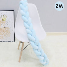 Load image into Gallery viewer, 1Pcs 1M/2M/3M Baby Handmade Nodic Knot Newborn Bed Bumper Long Knotted Braid Pillow Baby Bed Bumper Knot Crib Infant Room Decor