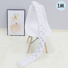 Load image into Gallery viewer, 1Pcs 1M/2M/3M Baby Handmade Nodic Knot Newborn Bed Bumper Long Knotted Braid Pillow Baby Bed Bumper Knot Crib Infant Room Decor