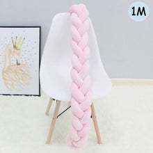 Load image into Gallery viewer, 1Pcs 1M/2M/3M Baby Handmade Nodic Knot Newborn Bed Bumper Long Knotted Braid Pillow Baby Bed Bumper Knot Crib Infant Room Decor