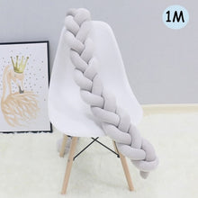 Load image into Gallery viewer, 1Pcs 1M/2M/3M Baby Handmade Nodic Knot Newborn Bed Bumper Long Knotted Braid Pillow Baby Bed Bumper Knot Crib Infant Room Decor