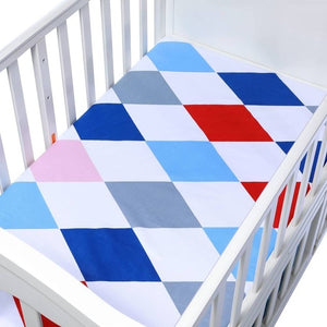 100% Cotton Crib Fitted Sheet Soft Breathable Baby Bed Mattress Cover Cartoon Newborn Bedding For Cot Size 130*70cm/105*60