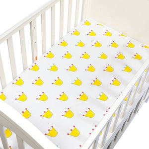 100% Cotton Crib Fitted Sheet Soft Breathable Baby Bed Mattress Cover Cartoon Newborn Bedding For Cot Size 130*70cm/105*60