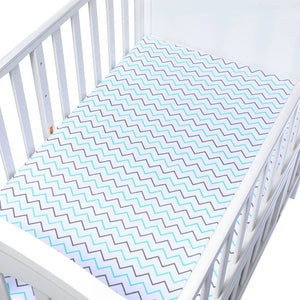 100% Cotton Crib Fitted Sheet Soft Breathable Baby Bed Mattress Cover Cartoon Newborn Bedding For Cot Size 130*70cm/105*60