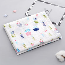 Load image into Gallery viewer, 1Pc Muslin 100% Cotton Baby Swaddles Soft Newborn Blankets Bath Gauze Infant Wrap Sleepsack Stroller Cover Play Mat Baby Deken