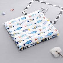 Load image into Gallery viewer, 1Pc Muslin 100% Cotton Baby Swaddles Soft Newborn Blankets Bath Gauze Infant Wrap Sleepsack Stroller Cover Play Mat Baby Deken