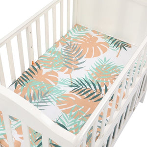 130cm*70cm 100% Cotton Crib Fitted Sheets Soft Baby Bed Mattress Covers Printed Newborn Infant Bedding Set Kids Mini Cot Sheet