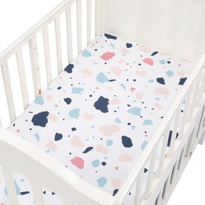 130cm*70cm 100% Cotton Crib Fitted Sheets Soft Baby Bed Mattress Covers Printed Newborn Infant Bedding Set Kids Mini Cot Sheet