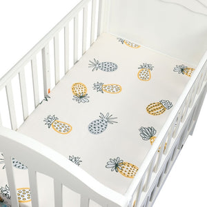 130cm*70cm 100% Cotton Crib Fitted Sheets Soft Baby Bed Mattress Covers Printed Newborn Infant Bedding Set Kids Mini Cot Sheet