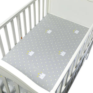 130cm*70cm 100% Cotton Crib Fitted Sheets Soft Baby Bed Mattress Covers Printed Newborn Infant Bedding Set Kids Mini Cot Sheet