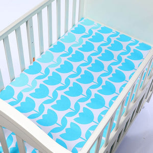 130cm*70cm 100% Cotton Crib Fitted Sheets Soft Baby Bed Mattress Covers Printed Newborn Infant Bedding Set Kids Mini Cot Sheet