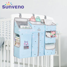 Load image into Gallery viewer, SUNVENO Portable Baby Crib Organizer Bed Hanging Bag for Baby Essentials Diaper Storage Cradle Bag Bedding Set Diaper Caddy